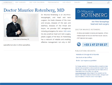 Tablet Screenshot of docteur-maurice-rotenberg.com